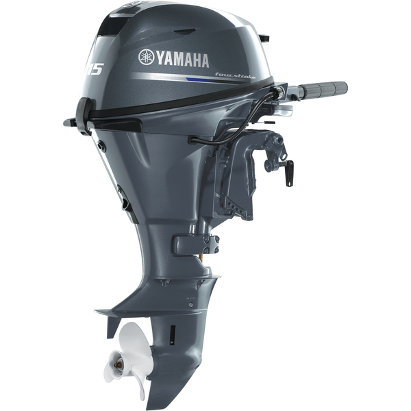 Yamaha 15 HP F15SMHA OUTBOARD | 15″ Shaft | Manual Start | Manual Tilt
